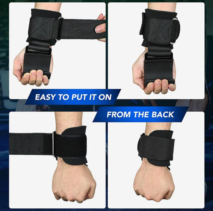 Premium Weight Lifting Hook - Reduce Wrist Strain & Fatigue
