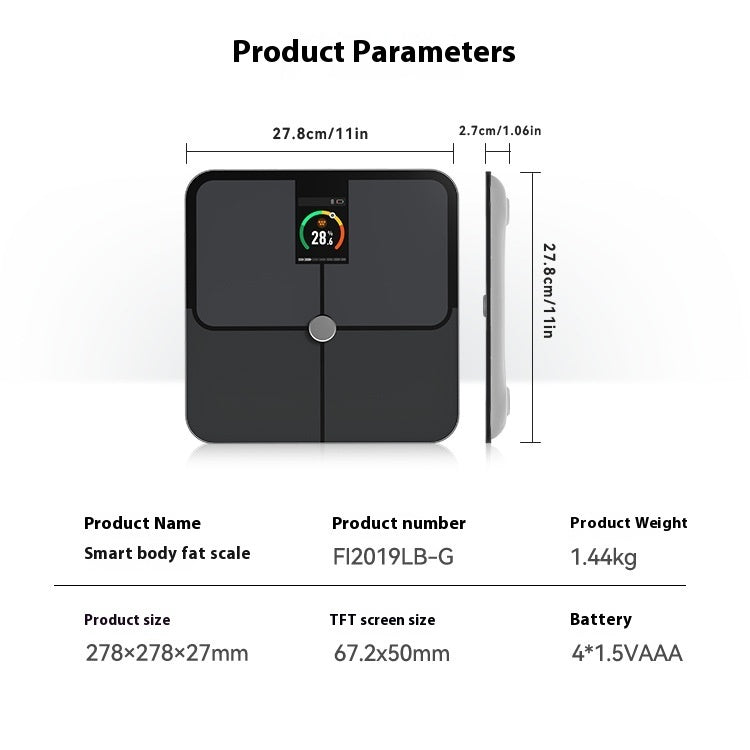 Smart Bluetooth Home Body Fat Scale