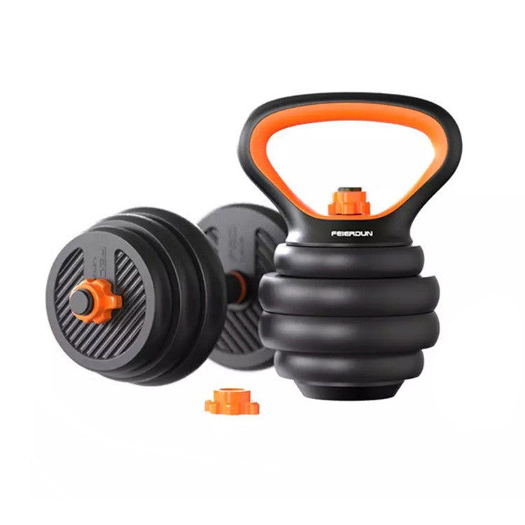 3-in-1 Adjustable Dumbbell, Kettlebell & Barbell Set – Full Body Home Gym System