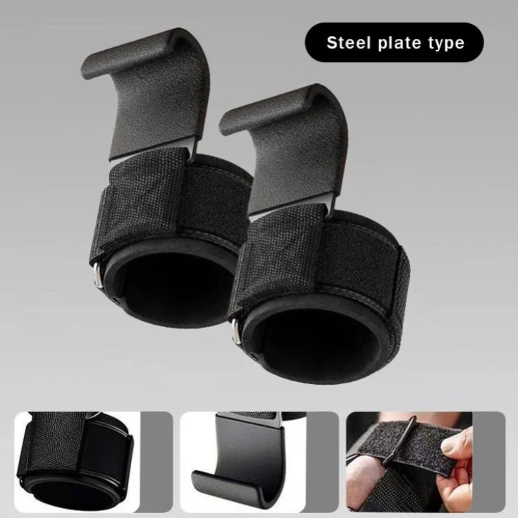 Premium Weight Lifting Hook - Reduce Wrist Strain & Fatigue