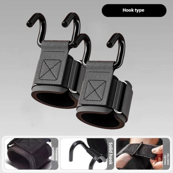 Premium Weight Lifting Hook - Reduce Wrist Strain & Fatigue