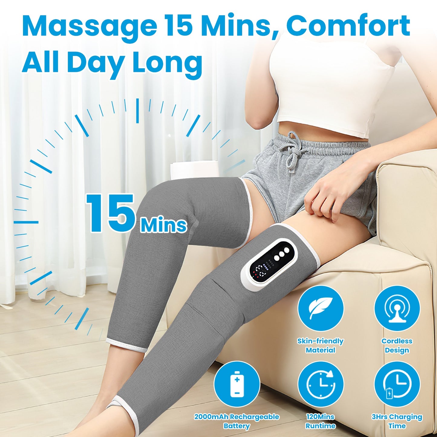 Leg Massager Thigh Knee Calf Massager
